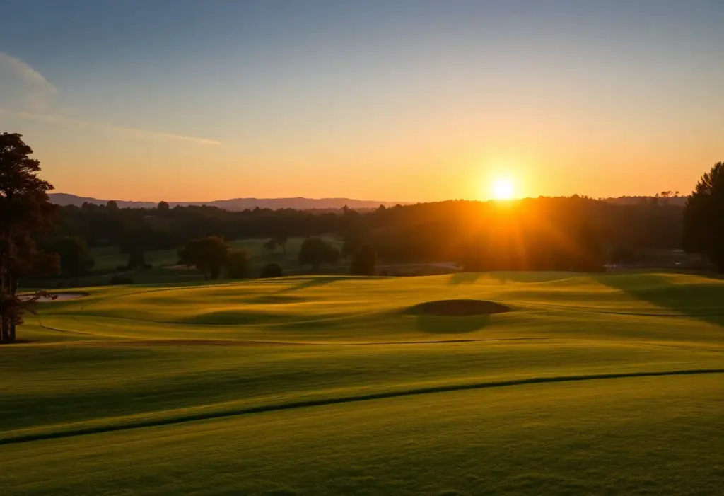 Beautiful golf course landscape representing the legacy of Tiger Woods