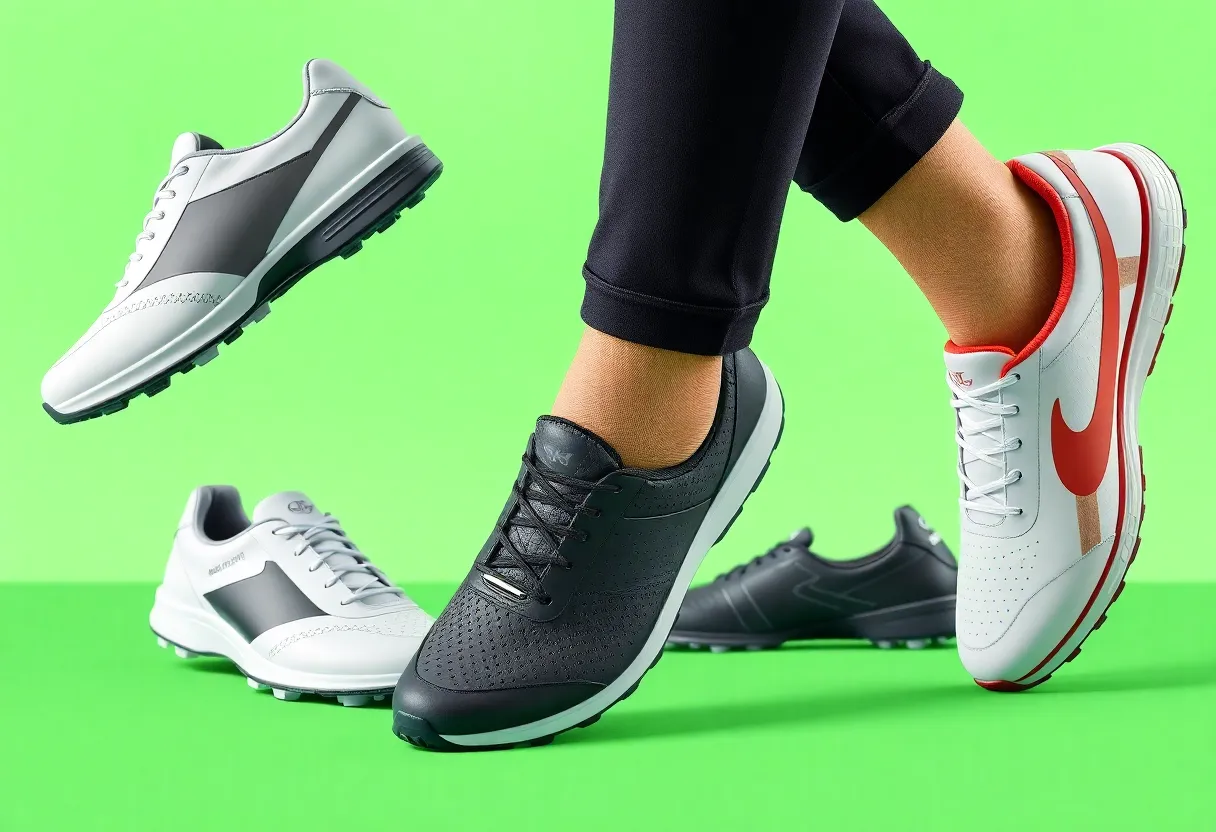 Variety of golf shoes designed for comfort and performance in 2025