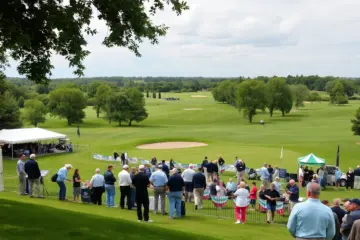 Guests celebrating at Trevose Golf & Country Club's 100th anniversary