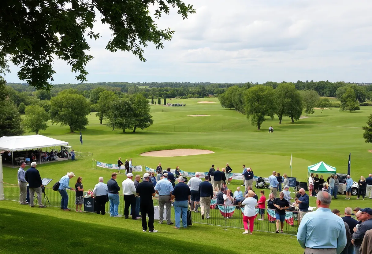 Guests celebrating at Trevose Golf & Country Club's 100th anniversary