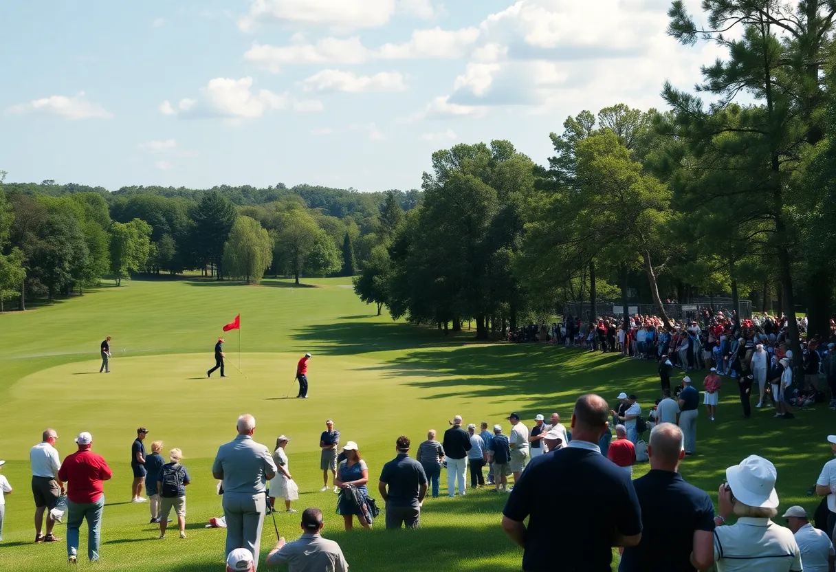 UNI Women's Golf Team competing at Oak Hills Country Club