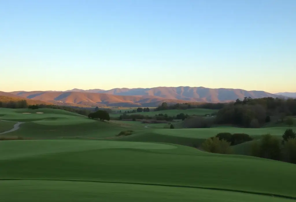 A stunning Virginia golf course with beautiful landscapes