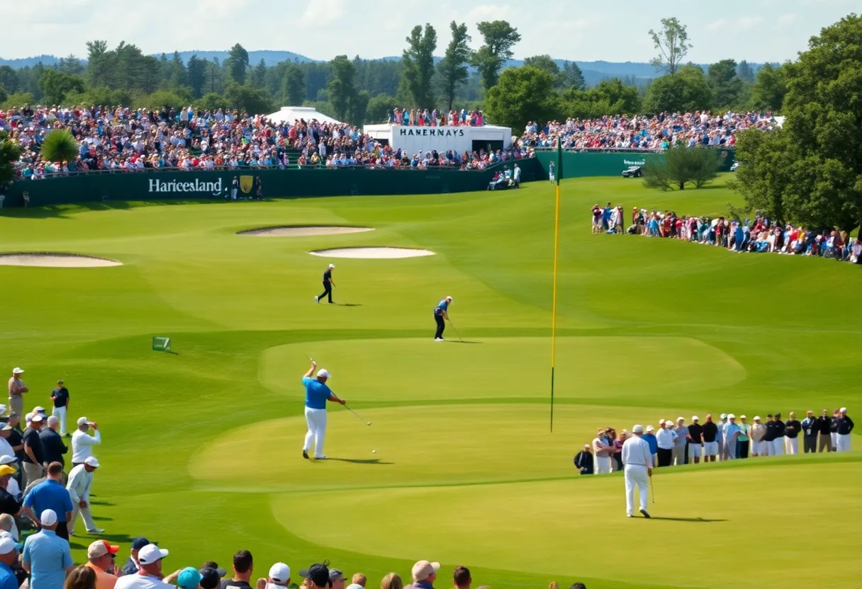 Golfers competing at the World Amateur Team Championship