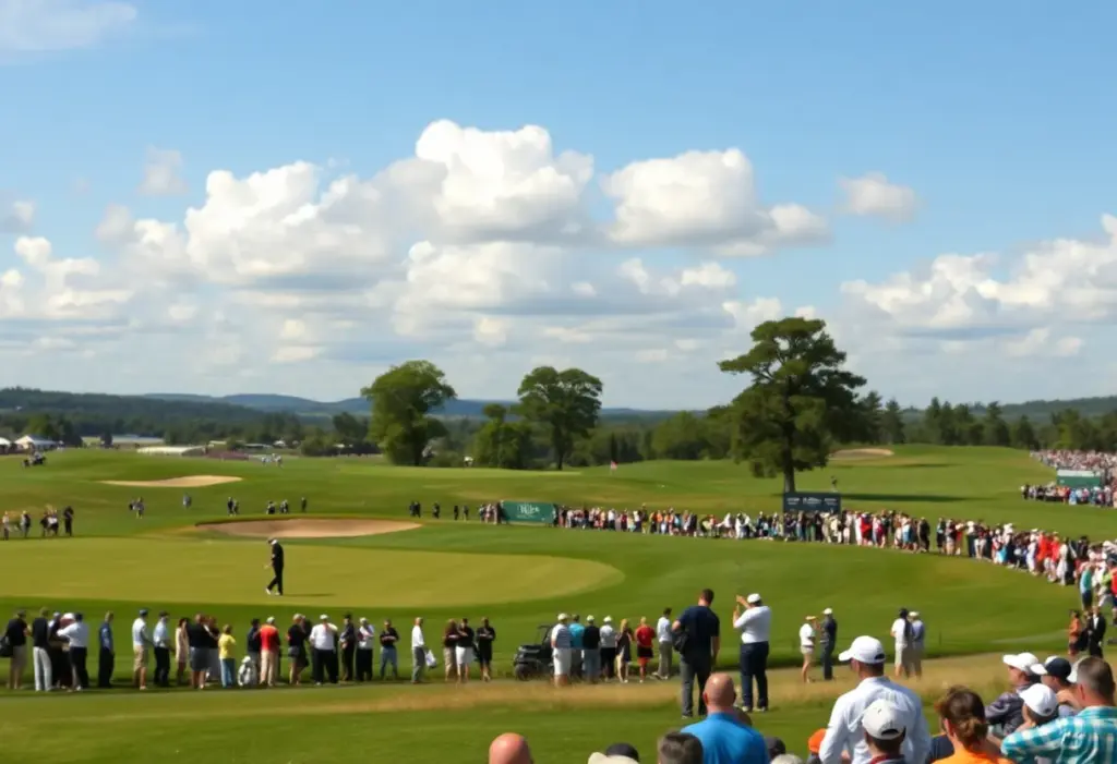 Golfers competing at the 2025 U.S. Open at Oakmont Country Club