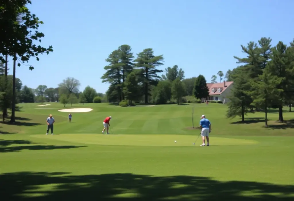 Golfers participating in the 2026 DP World Tour season at a beautiful course