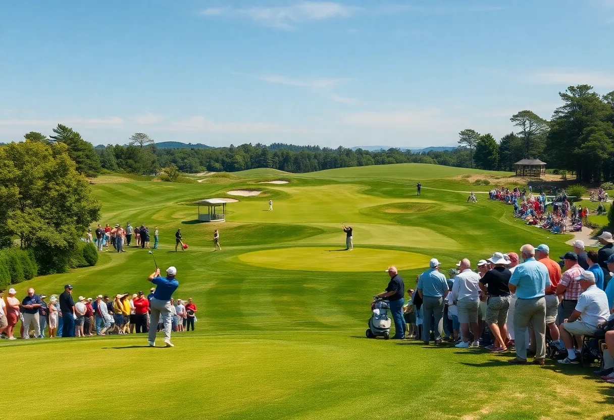 Anthony Kim playing at the PIF Saudi International