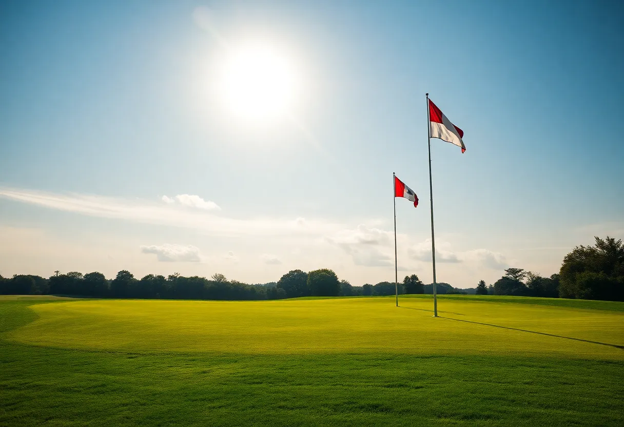 Lush green golf course representing Armenian golfing spirit