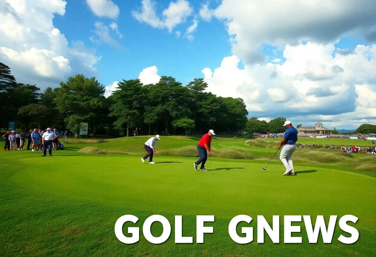 Golfers competing at the Australian PGA Championship