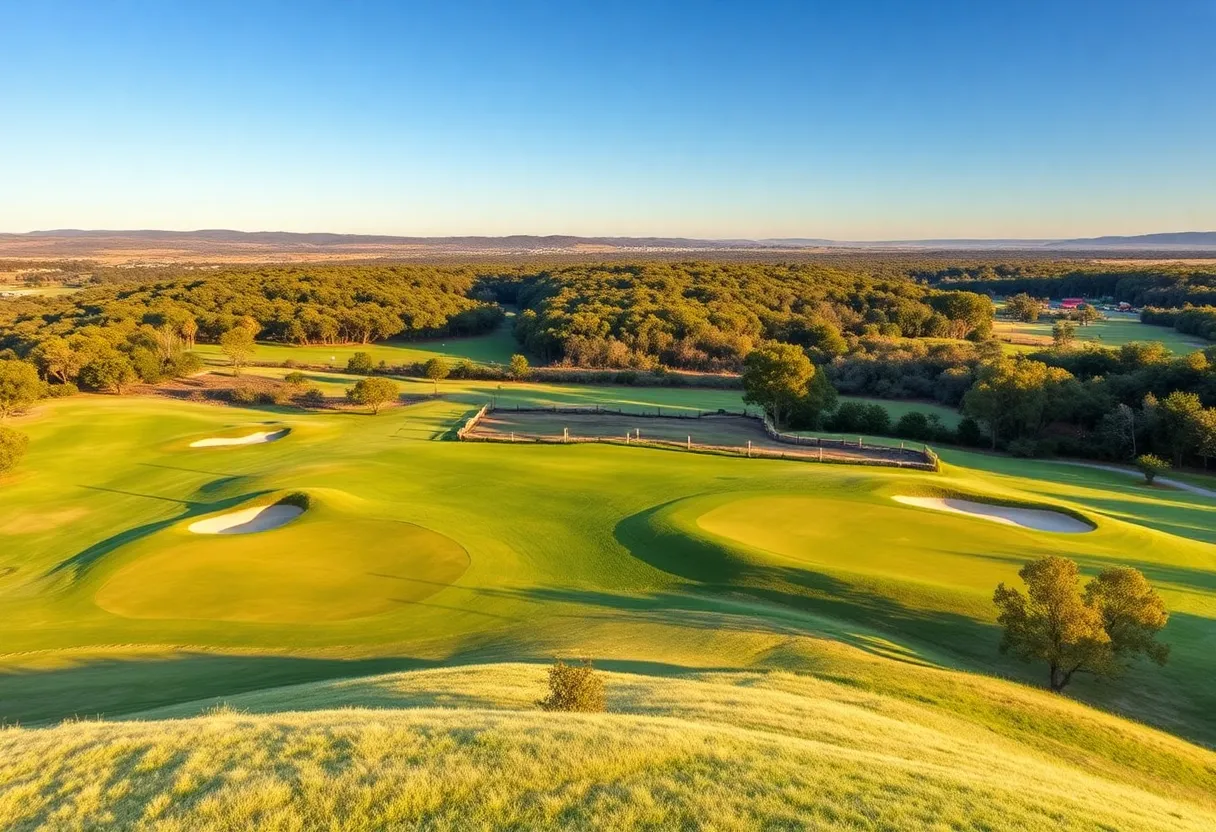 Golf course view in the Australian Sandbelt region