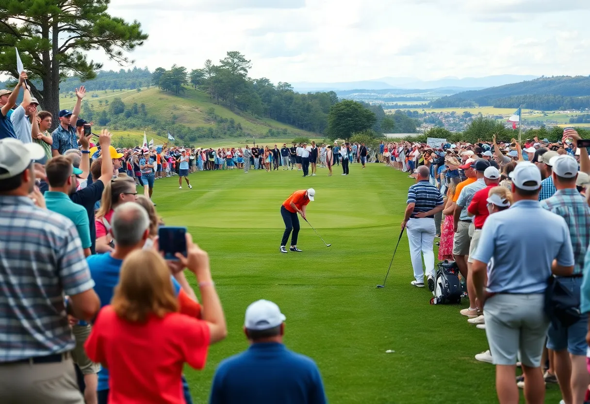 Golfers competing in the Bharath Classic 2025 at Kensville Golf Resort