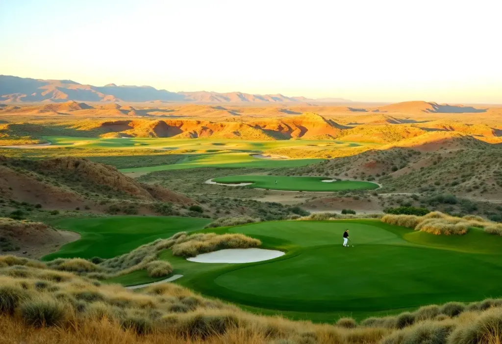 Aerial view of CapRock Ranch Golf Course in Nebraska