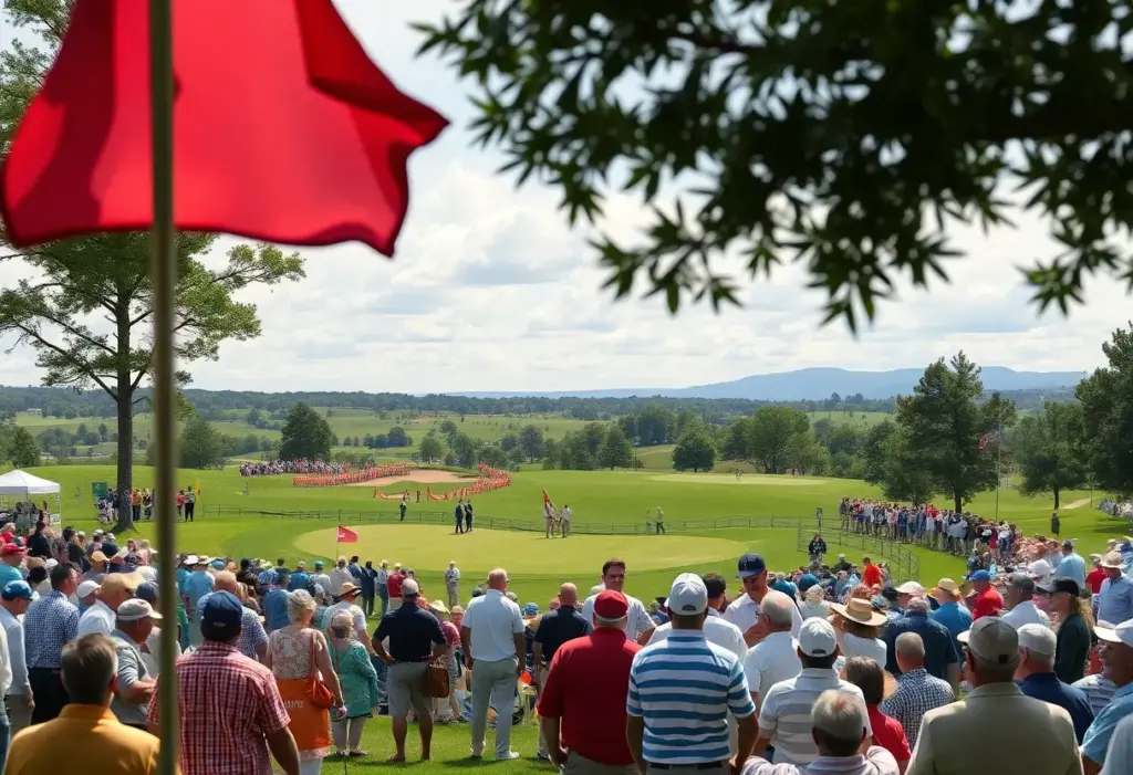 Golf tournament at Royal Queensland Golf Club during the Australian PGA Championship