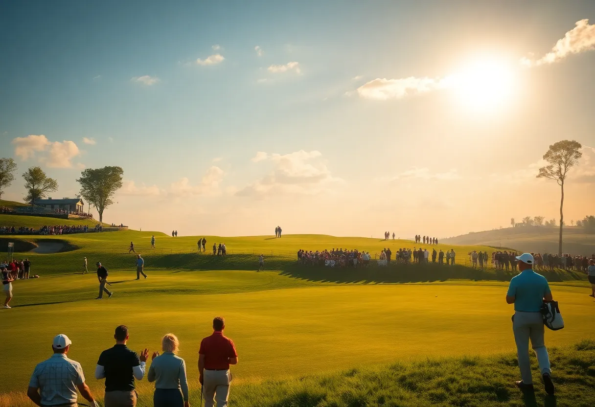 Golf course scene from the DP World Tour Championship