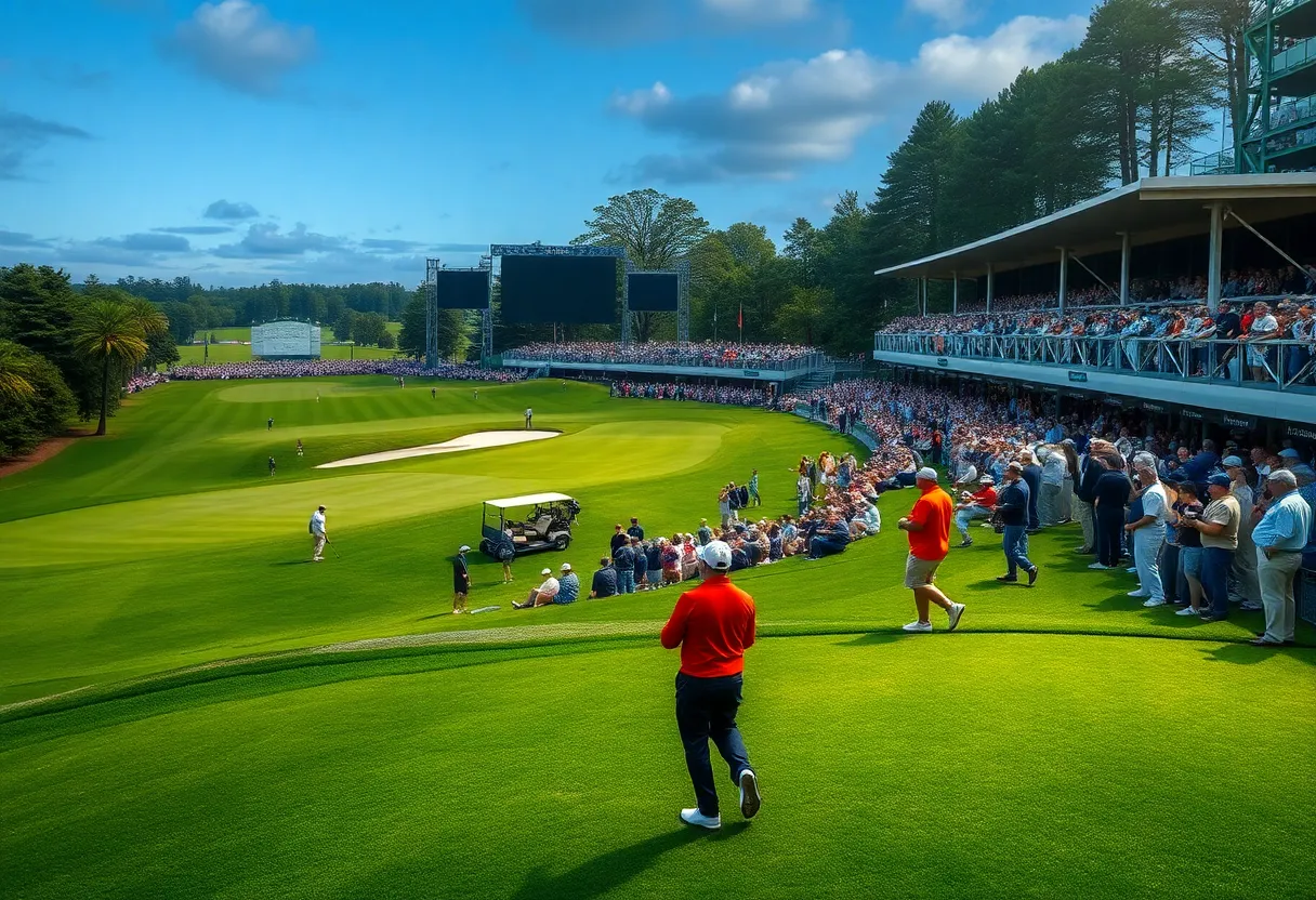 Golf championship event at Jumeirah Golf Estates