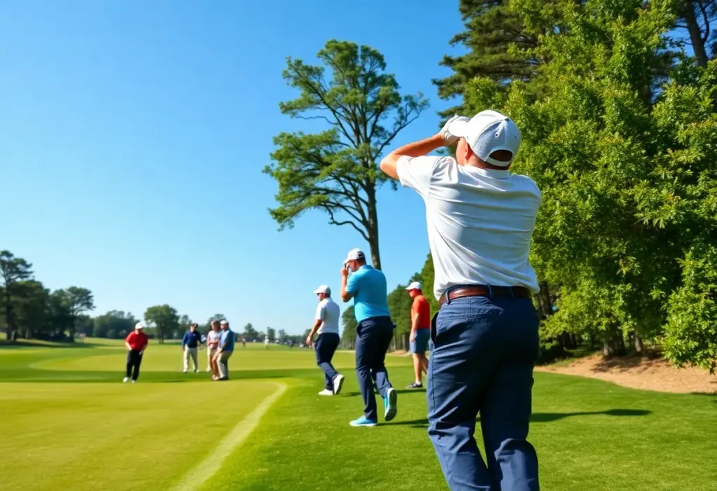 Golf tournament scene at DP World Tour Q School