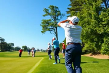 Golf tournament scene at DP World Tour Q School