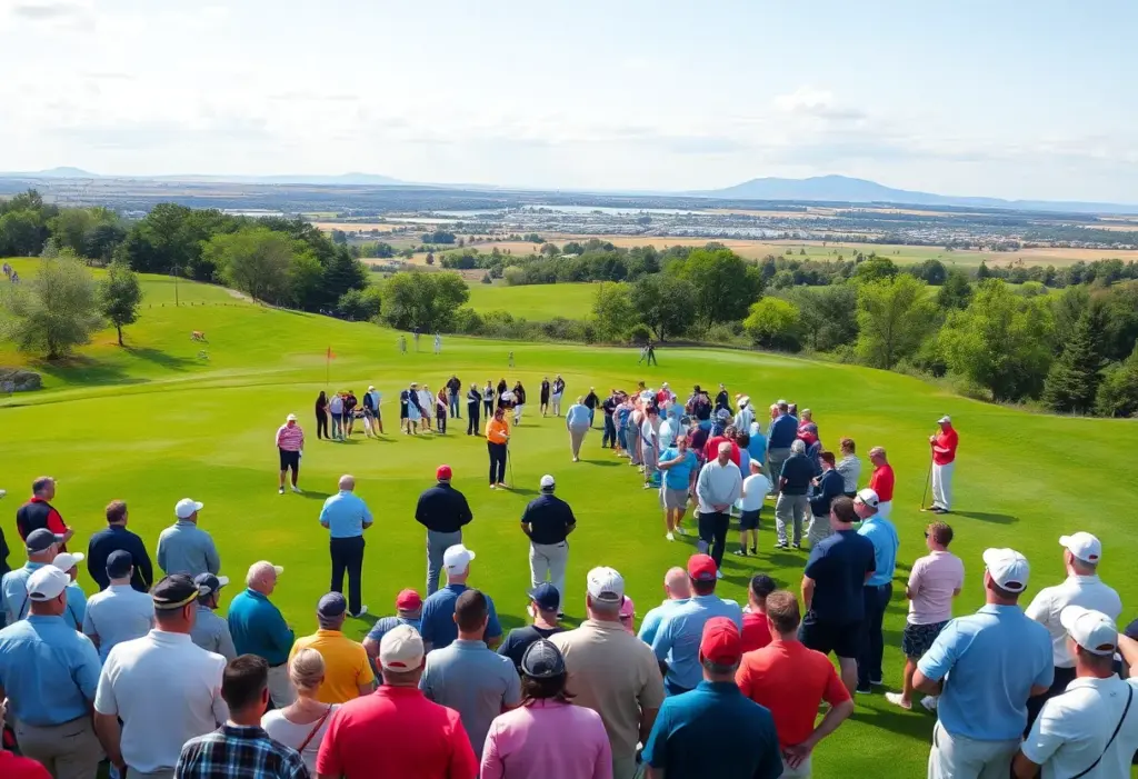 Golfers uniting on the course