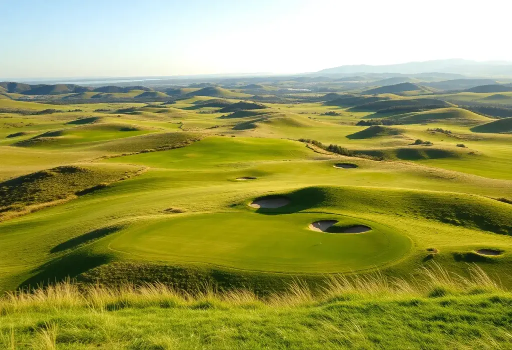 Stunning golf course landscape