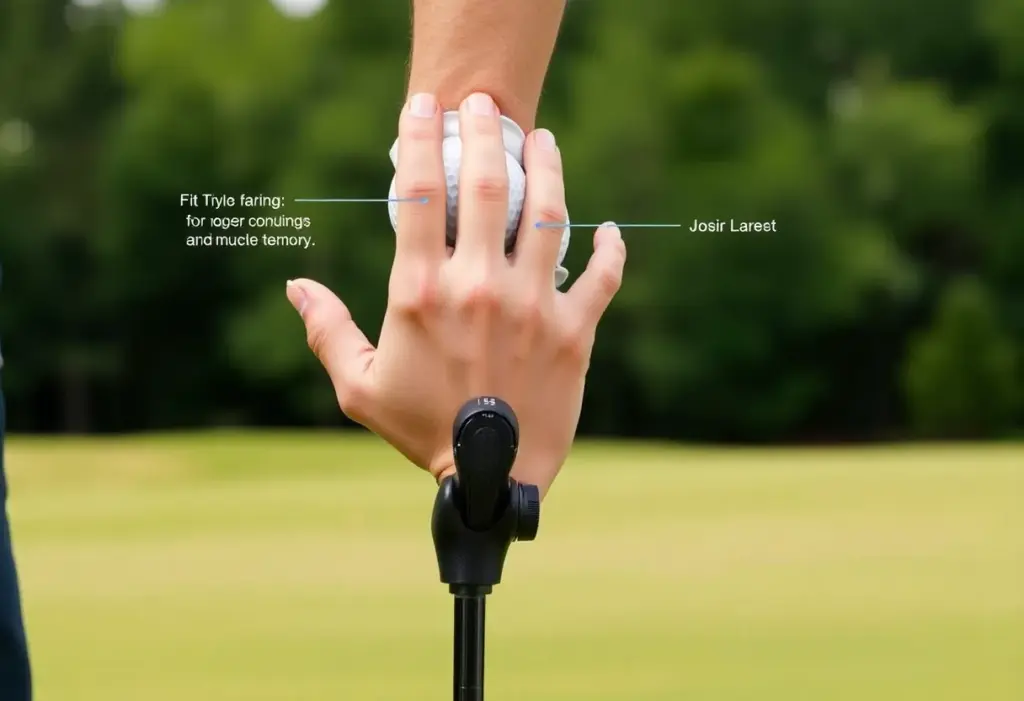 Golf grip trainer designed for improved hand placement