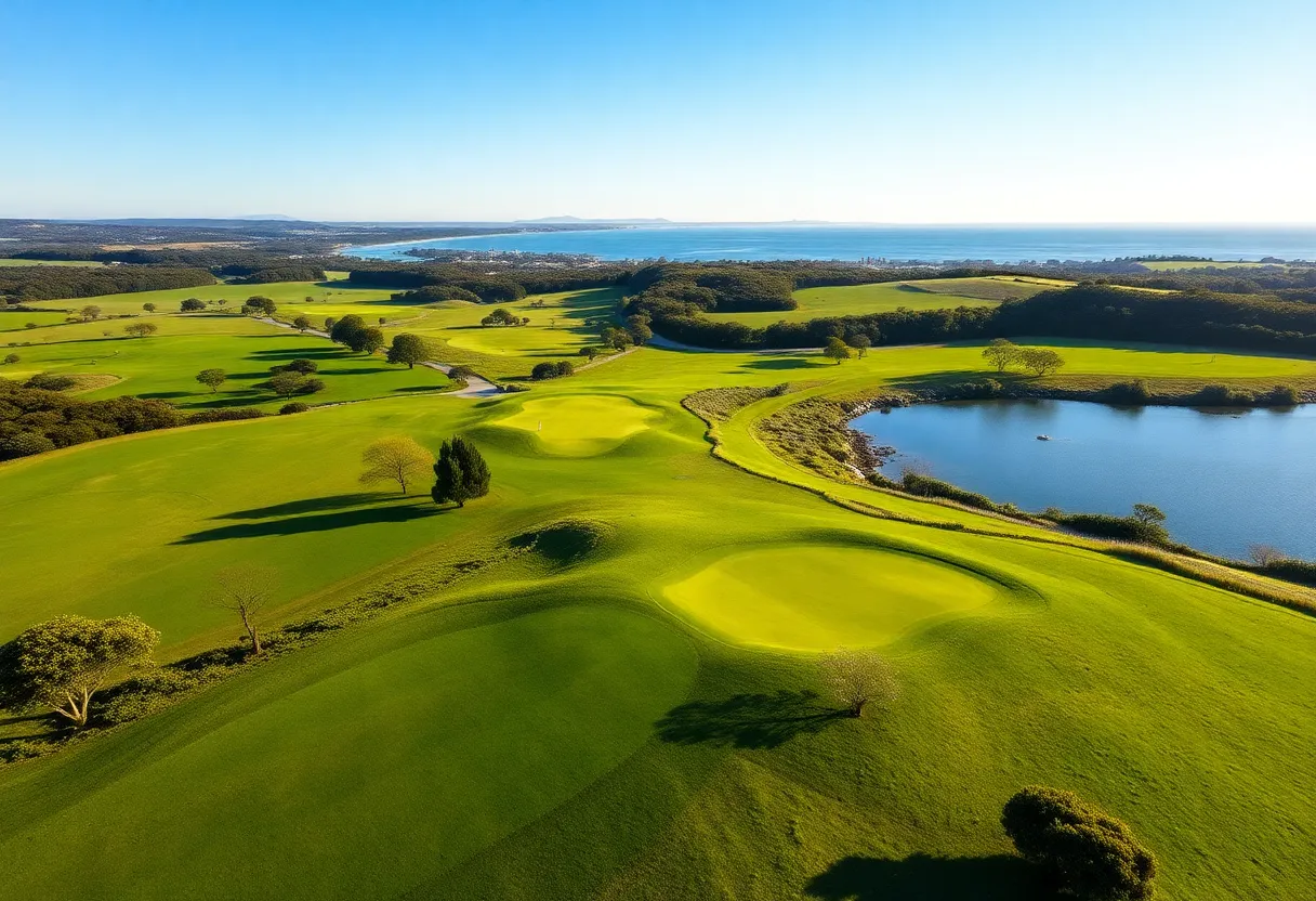 Lush golf courses at Mornington Peninsula