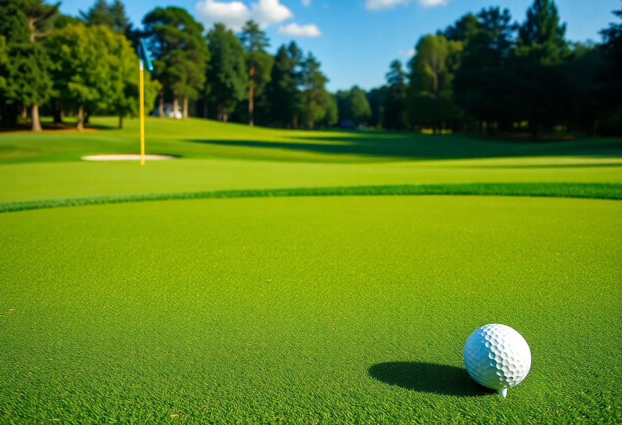 Golf course scenery at the CME Championship