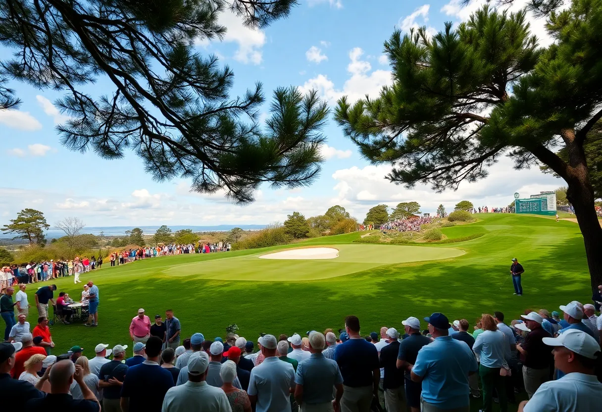 Celebration on the golf course at the Hong Kong Open