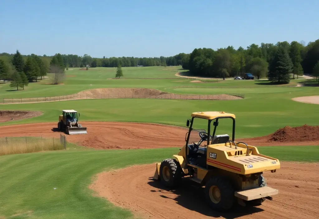Golf course during renovation at Joint Base Andrews