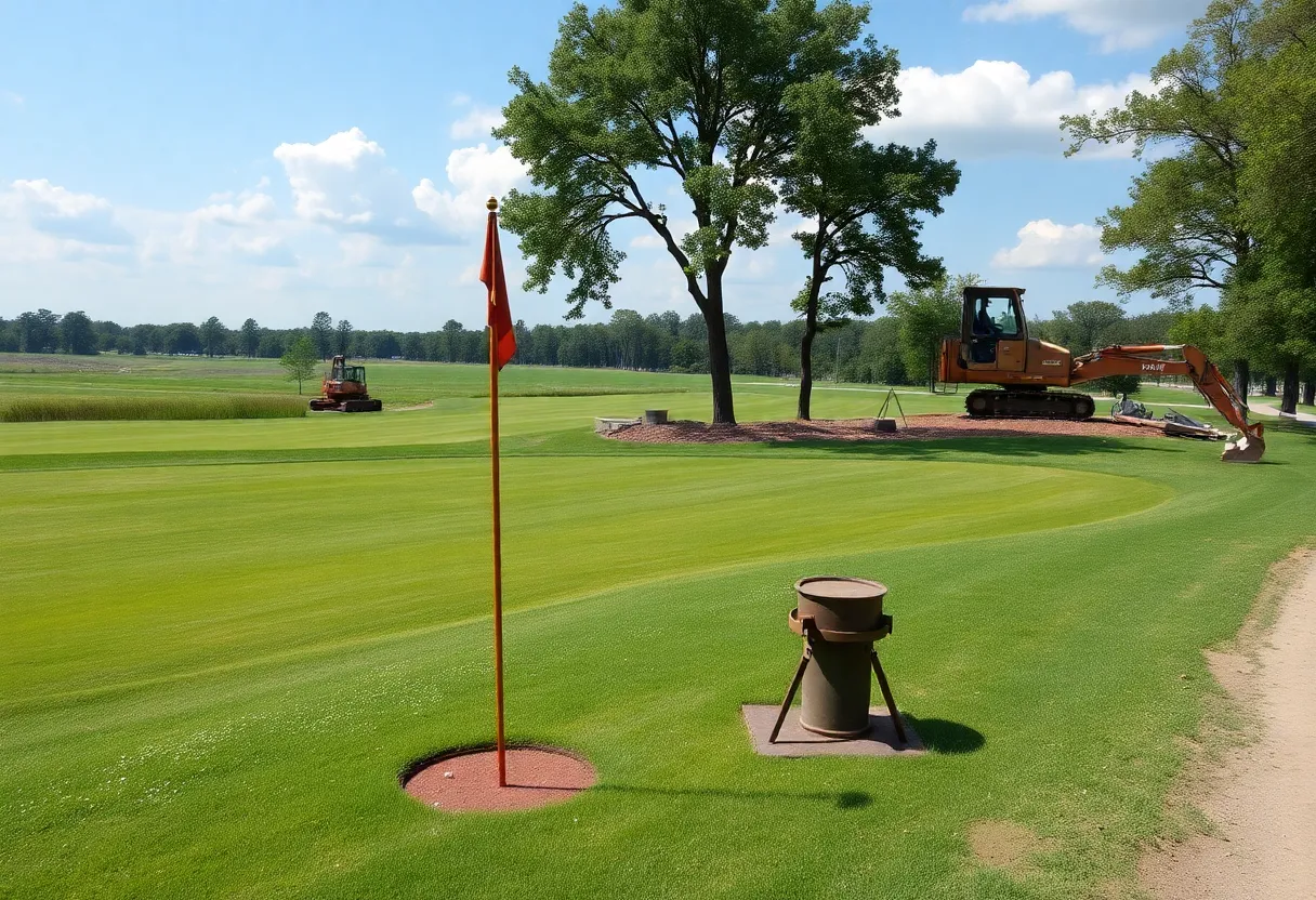 Golf Course at Joint Base Andrews under renovation