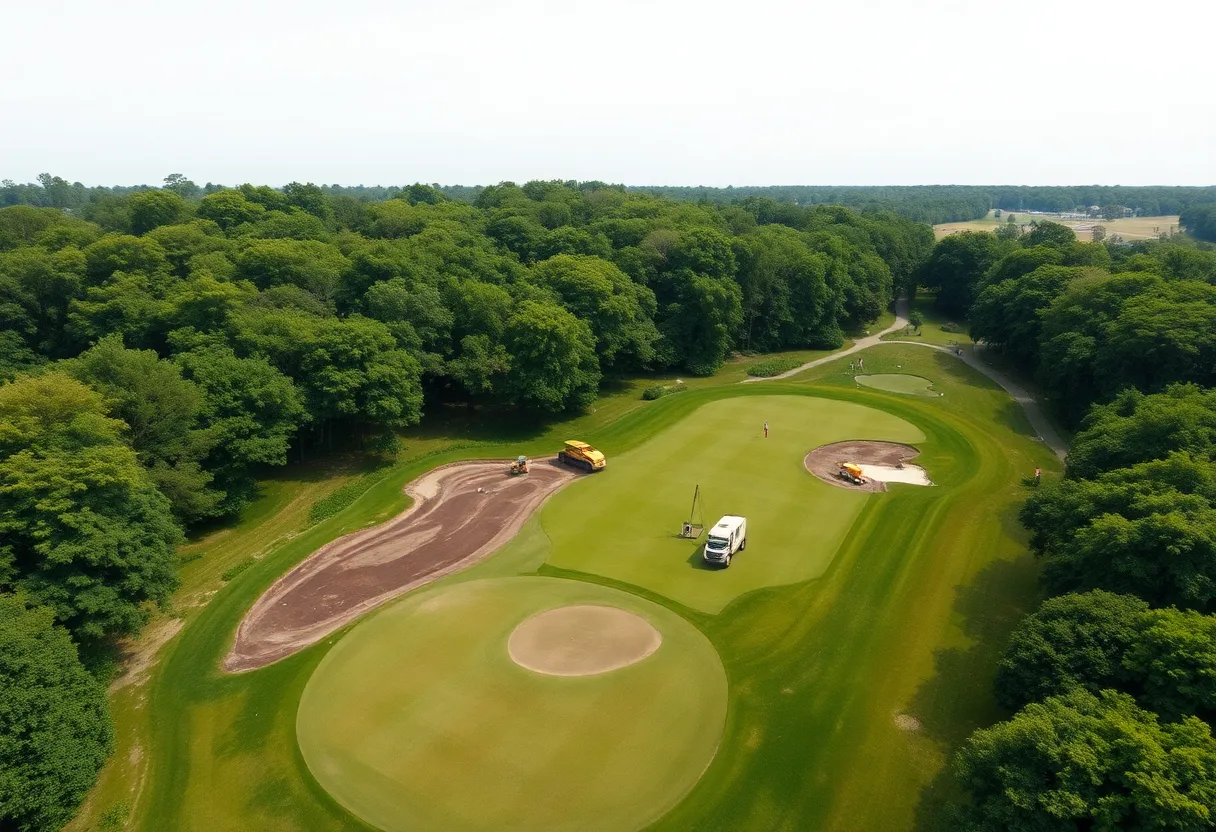Golf course renovation at Joint Base Andrews