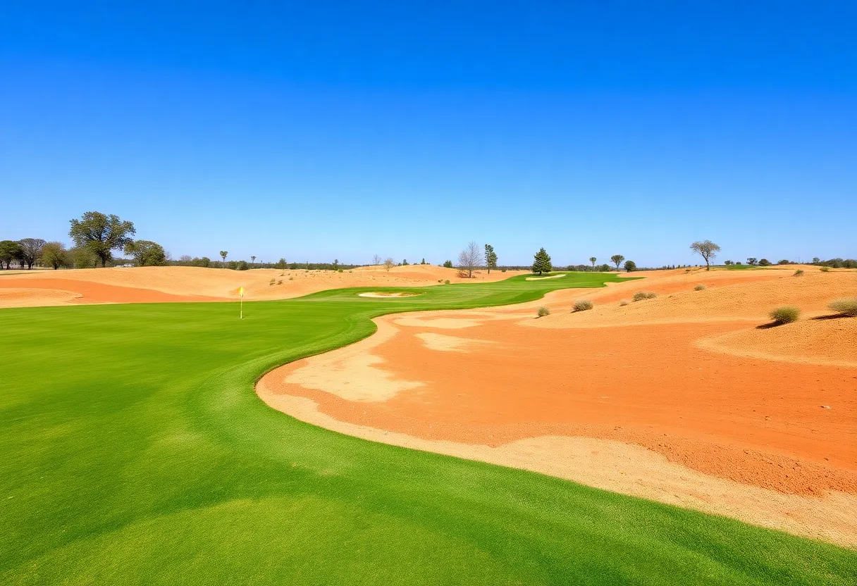 Drought-affected Kapalua Plantation Course