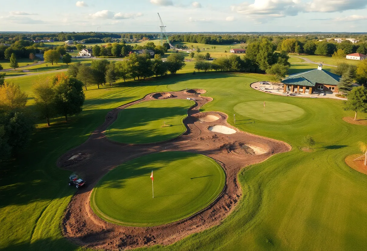Langston Golf Course renovation in progress