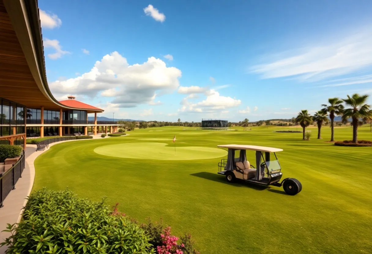 Beautiful view of a high-end golf course