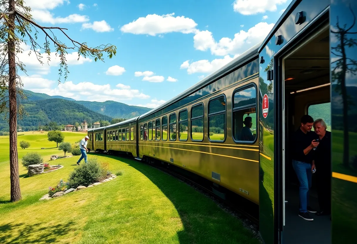 Luxurious golf travel by train through Italy