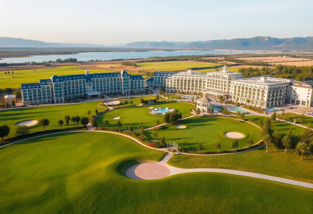 Rendering of the luxury resort at The London Golf Club