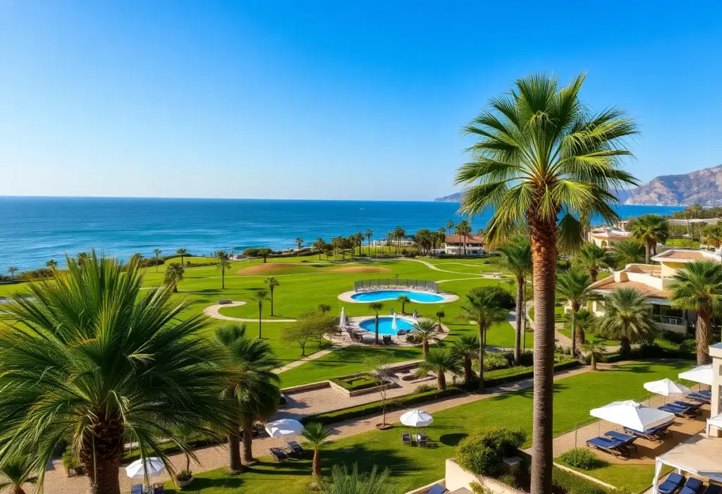 Luxury resorts and golf courses along Egypt's Mediterranean coast