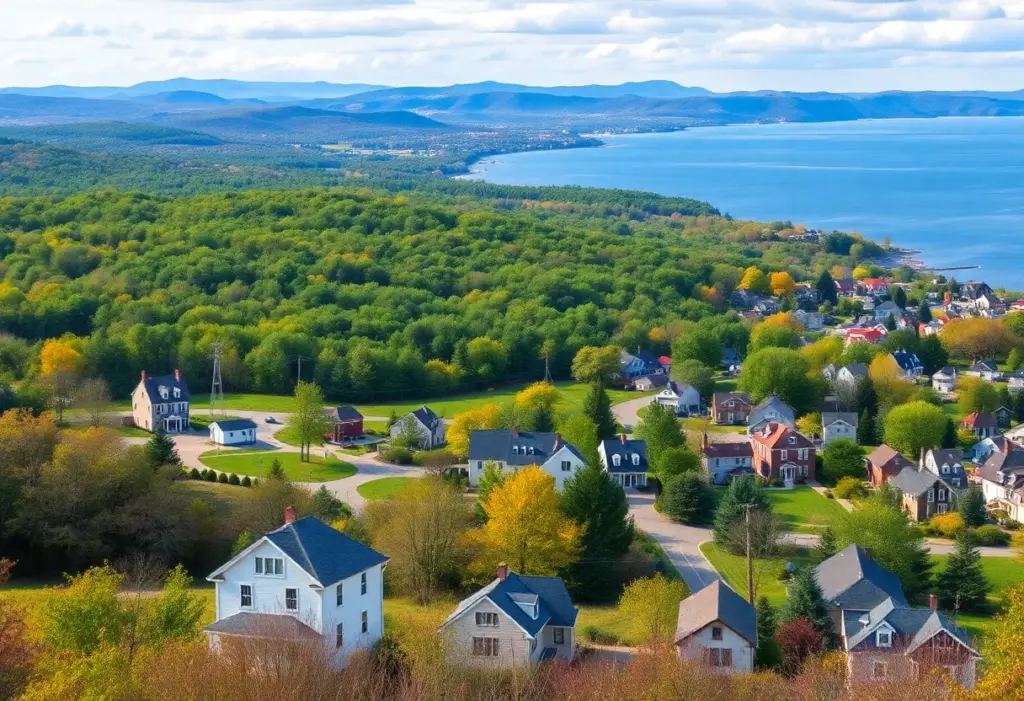 Scenic view of Massachusetts representing a retirement-friendly environment.