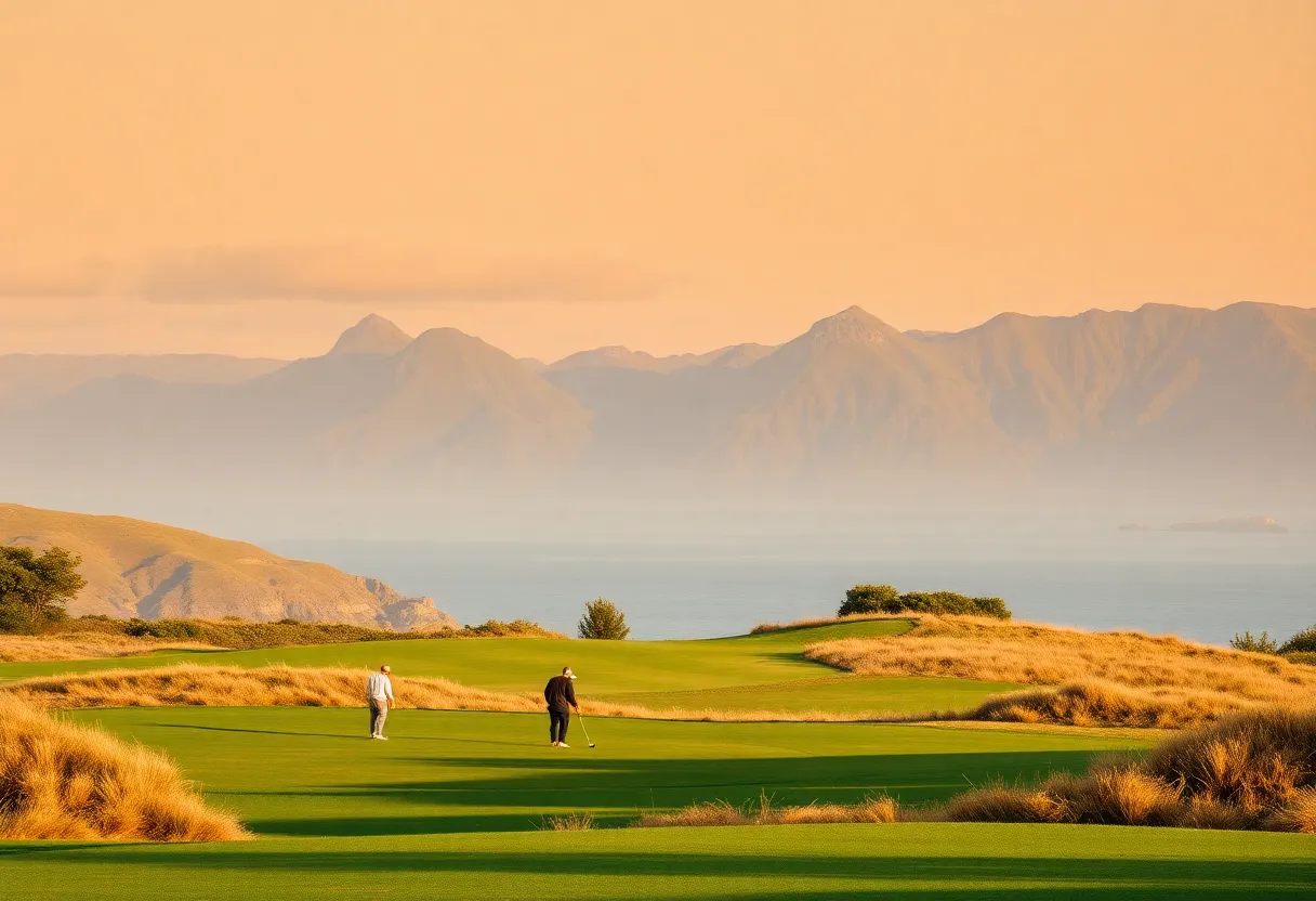Golfers celebrating Men's Captain's Day at Royal County Down
