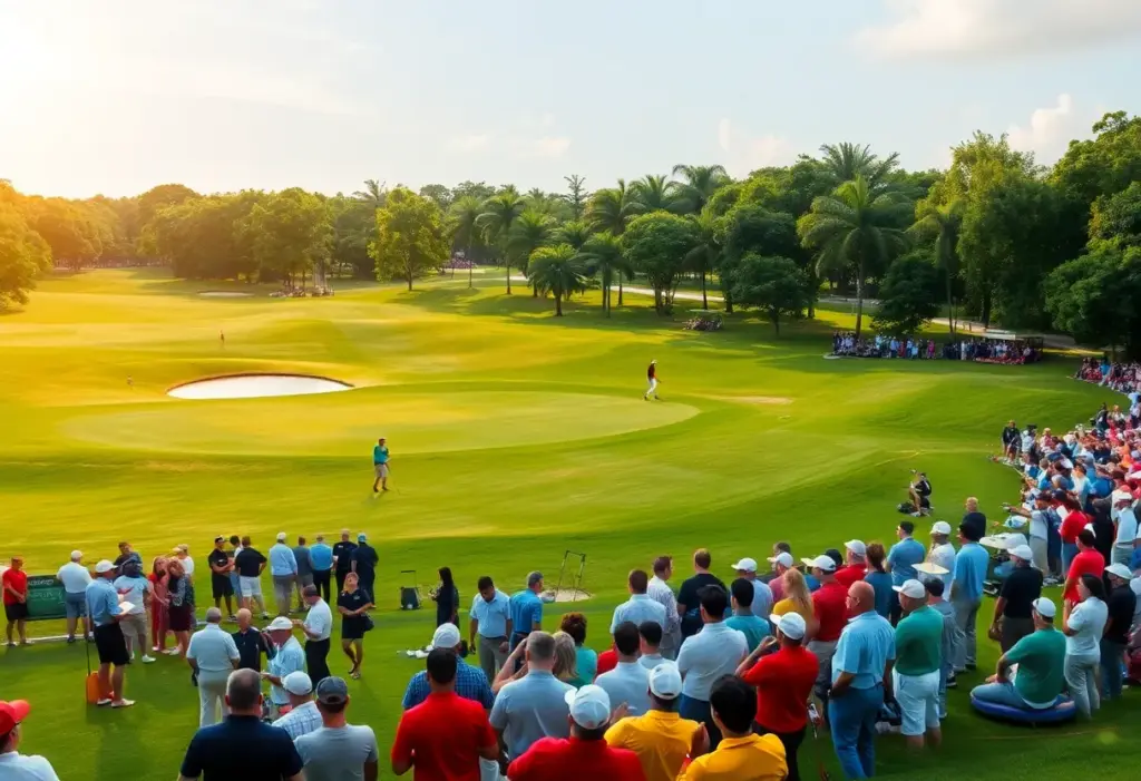 Golf course scene at the Moutai Singapore Open 2025