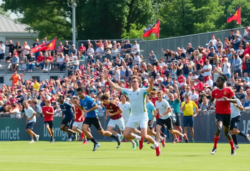Athletes competing in the National Games in Hong Kong