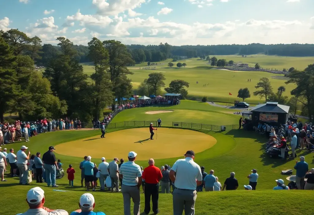 Scenic view of the Nedbank Golf Challenge golf tournament