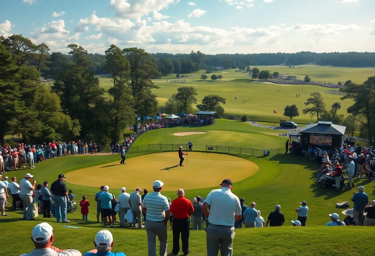 Scenic view of the Nedbank Golf Challenge golf tournament