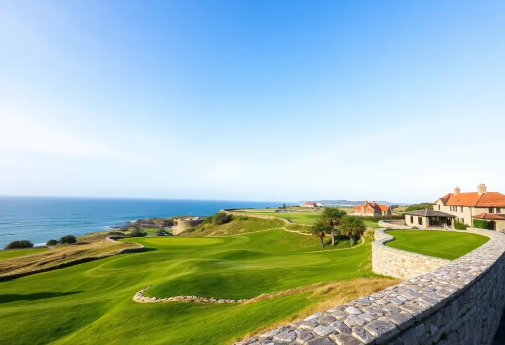 A beautiful golf course view at North Berwick Golf Club