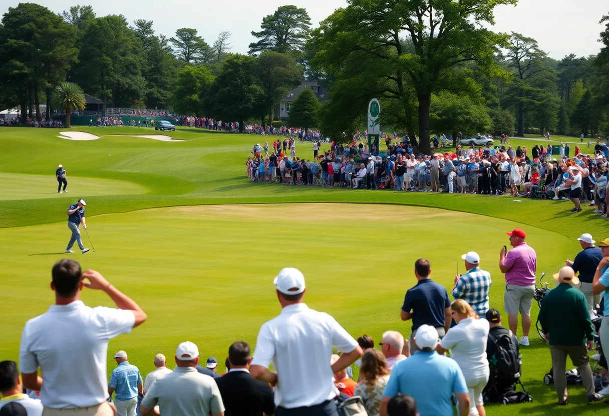 Golfers competing at the PIF Saudi International