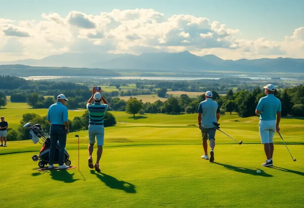 Golfers competing at the PIF Saudi International