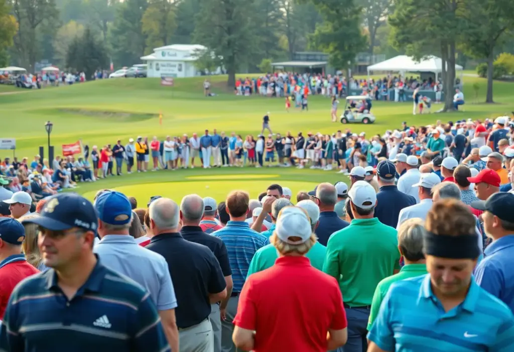 Crowd at PIF Saudi International Golf Tournament