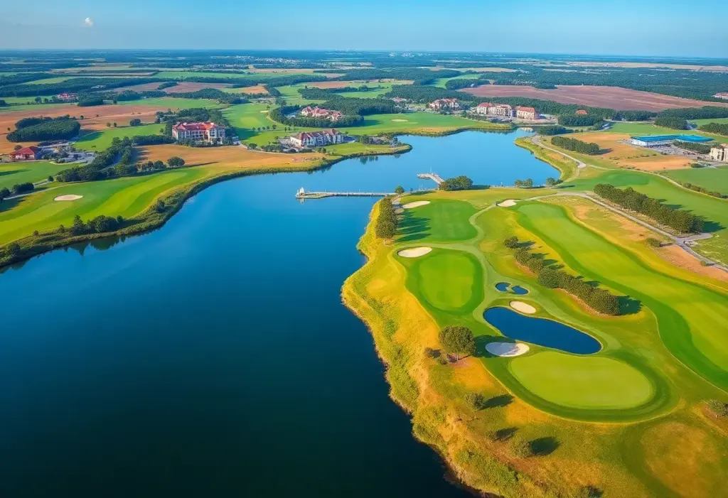 Scenic view of Pine Valley Golf Club showcasing its lush fairways and designs