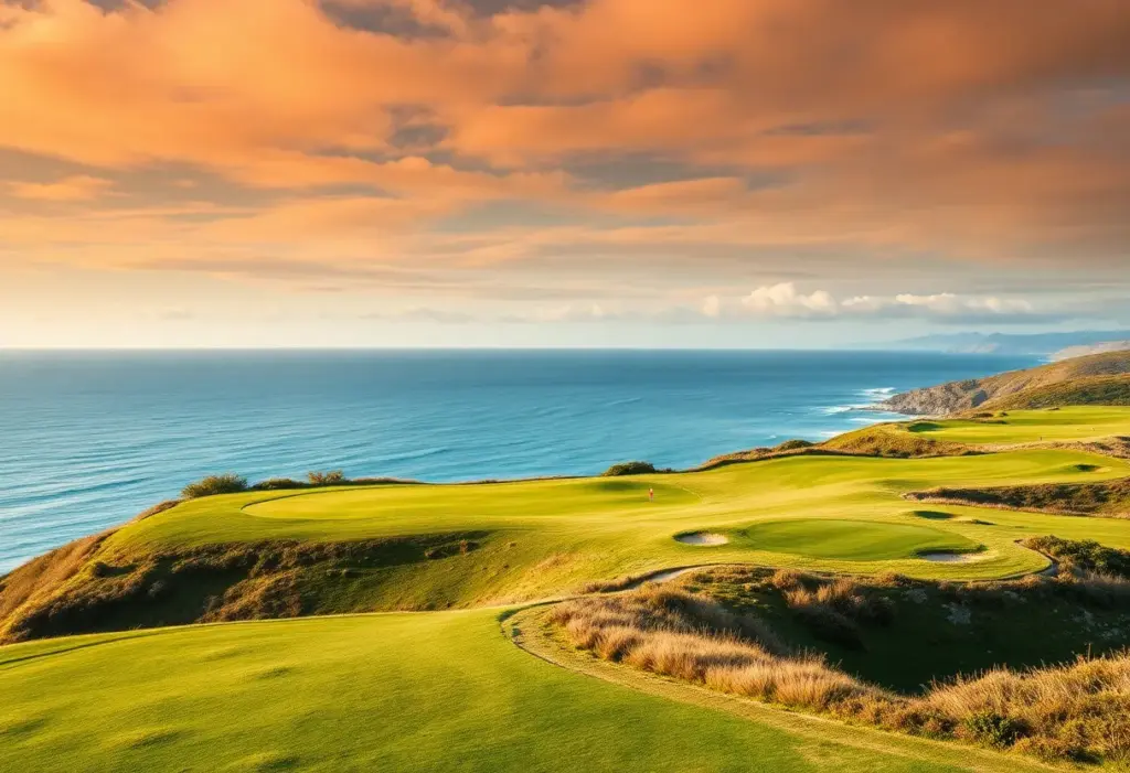 Coastal golf course with ocean views at Portmarnock Resort