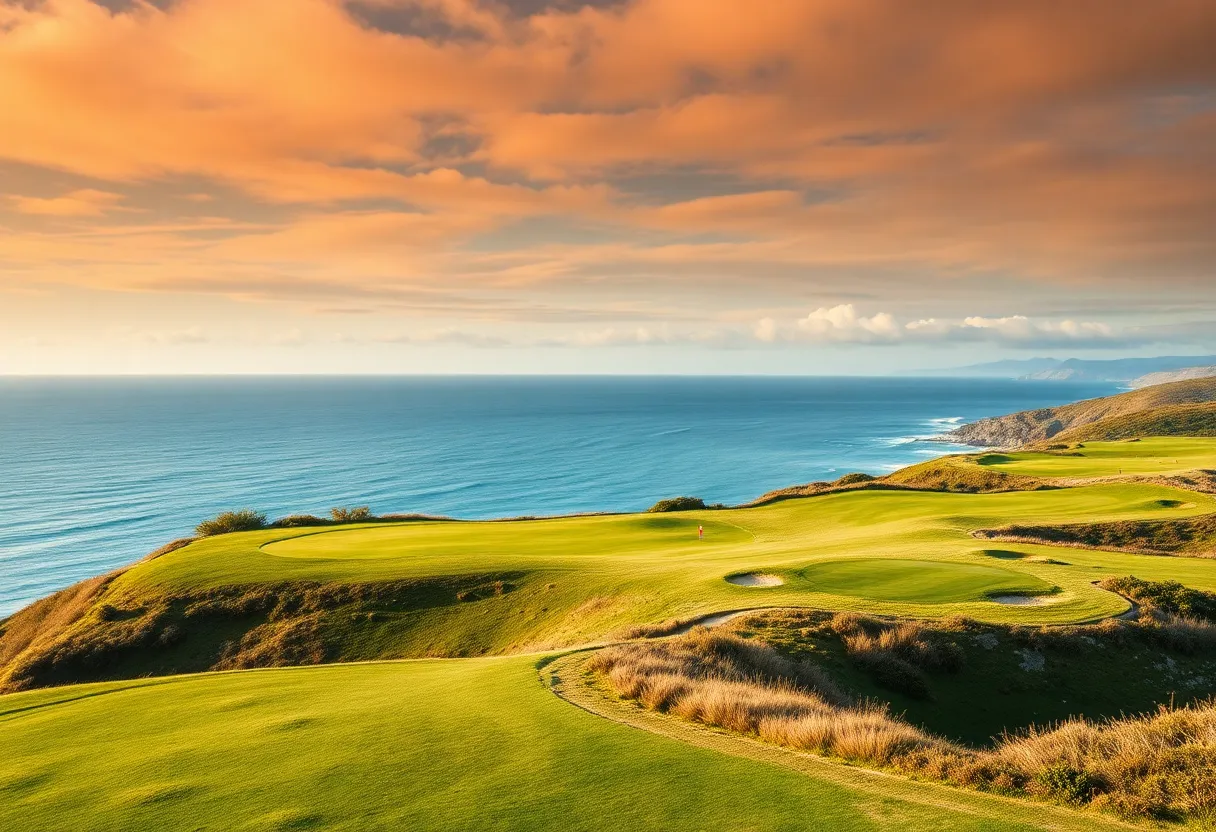 Coastal golf course with ocean views at Portmarnock Resort