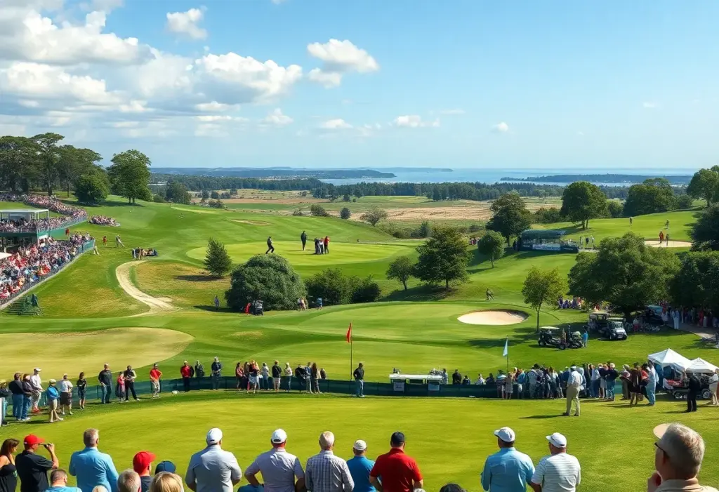 Competitive golf scene at Race to Dubai