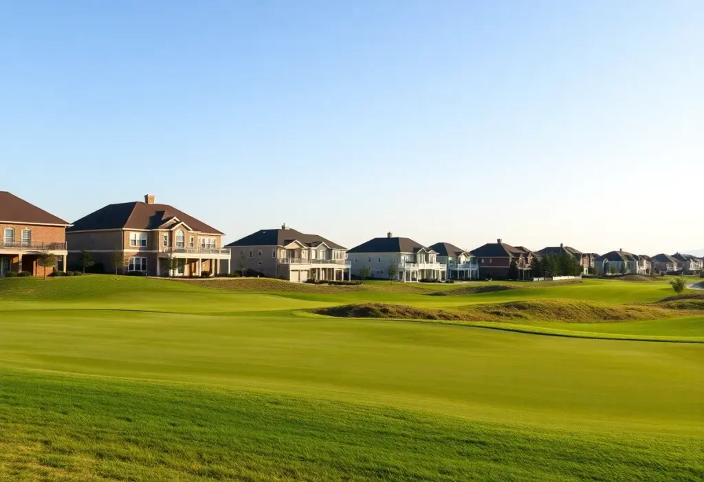 Transition from River Oaks Golf Club to a new residential area